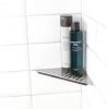 LITOKOL GENESIS • Étagère d'angle de douche L27xcôté16 /Acier brossé KBSSS.102